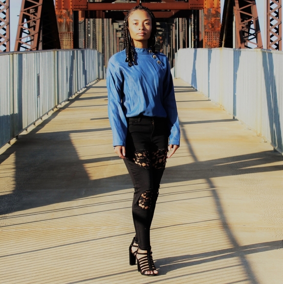 Lucky& Blessed💋Black Ankle Skinny Jeans Brand New - Picture 2 of 4